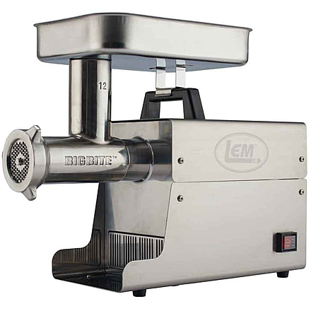 LEM Products Big Bite #12 0.75HP Stainless Steel Electric Grinder, Stainless, 17801