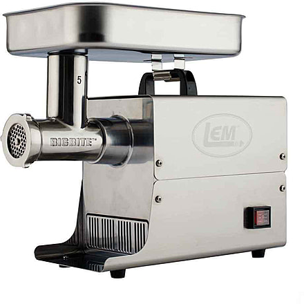 LEM Products Big Bite #5 0.35HP Stainless Steel Electric Grinder, Stainless, 17771