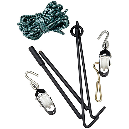 LEM Products Rope Hoist and Collapsible Gambrel, Black, 338