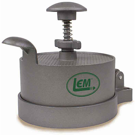 LEM Products Spring Loaded Burger Press, Cast Iron, 1261
