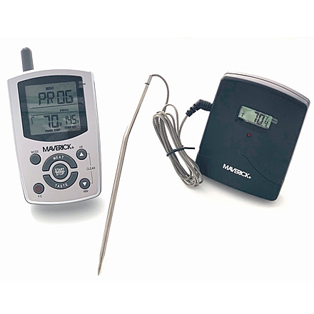 LEM Products Thermometer w/ Remote Timer and Alarm, Black Thermometer, White Alarm, 601