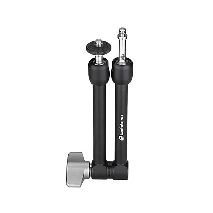 Leofoto AM-4 Versa Magic Arm Multi-Purpose Accessory w/ 1/4th Mounting Screws, Black, AM-4