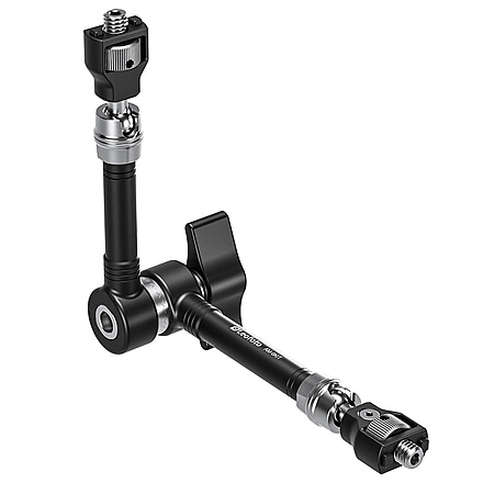 Leofoto AM-6 Kit Versa Magic Arm Heavy-Duty w/ Anti-Twist Adapter, 1/4th Mounting Screws, Black, AM-6-KIT