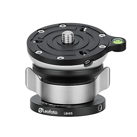 Leofoto LB-65LRC Leveling Head w/ Butterfly Handle, Black, LB-65