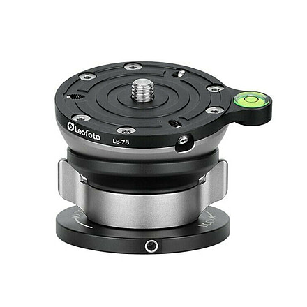 Leofoto LB-75 Leveling Head w/ Butterfly Handle, Black, LB-75