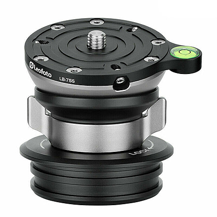 Leofoto LB-75S Leveling Head w/ Butterfly Handle, Black, LB-75S