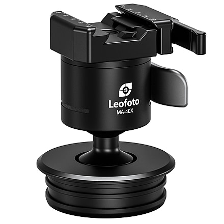 Leofoto MAB-75X Outdoors Ball Head w/ 75mm Systematic Adapter, Black, MAB-75X
