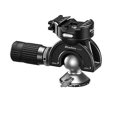 Leofoto MH-40LRC Lever-Release Hybrid Clamp Panning Dynamic Head /w Handlebar Control, Arca/Picatinny, Black, MH-40LRC