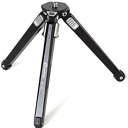 Leofoto MT-02 Aluminum Mini Table Top Tripod, Black, MT-02
