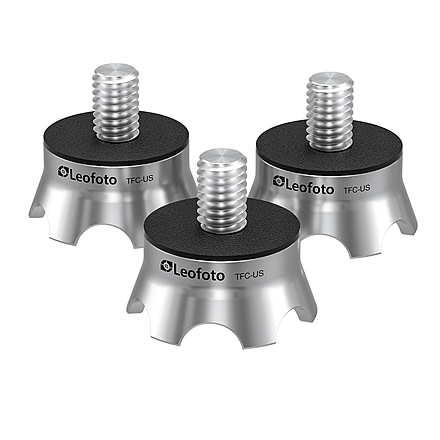 Leofoto TFC-US Tripod Claw Feet 3/8 Thread - Set of 4, Black, TFC-US