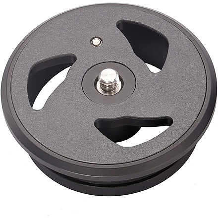 Leofoto TP-75 3/8 Flat Top Plate Adapter for 75mm Bowl, Black, TP-75