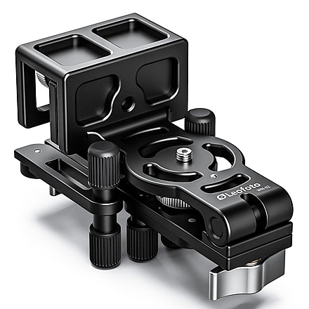 Leofoto WN-02 Multi-Purpose Window Mount for Binoculars/Lens and Camera, Black, WN-02