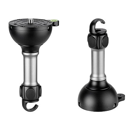 Leofoto YB-75LP Leveling Base w/ Handle for 75mm Bowl - 3/8, Black, YB-75LP