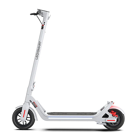 LEQI Smart Electric Scooter, White, Medium, A8-WHITE