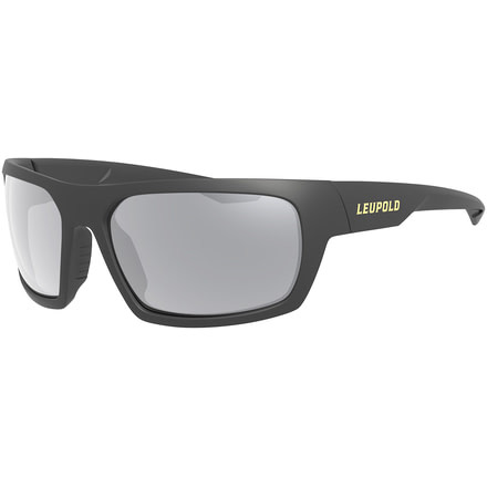 Leupold Packout Mens Sunglasses, Matte Black Frame, Square Shadow Gray Flash Lens, Polarized, Regular, 179096