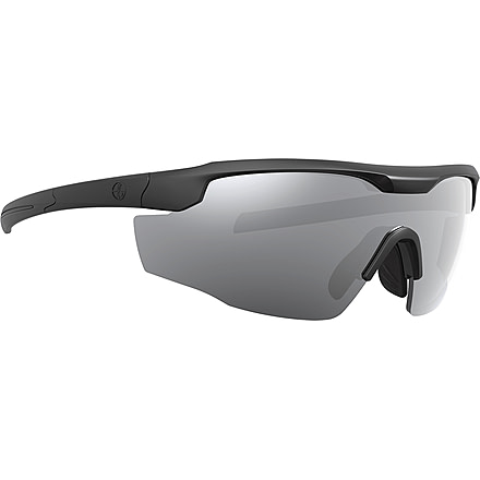 Leupold Sentinel Shooting Glasses, Matte Black Frame, Shadow Gray Flash Lens, 182669