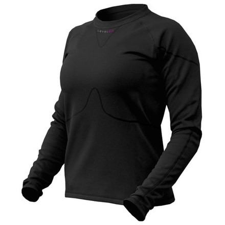 Level 6 Super Fuzz Fleece Top - Women's -Black-X-Small