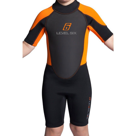 Level Six Child's Shorty Wetsuit, Orange, 4, GYT-JOSH-OE-4