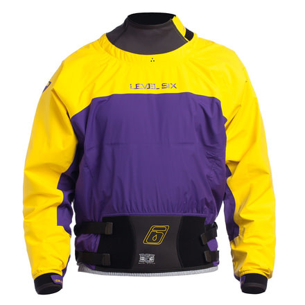 Level Six Mens Duke 2.5 Layer Long Sleeve Dry Top, Violet Indigo/Bright Yellow, Small, GMT-DUKE-VI-S