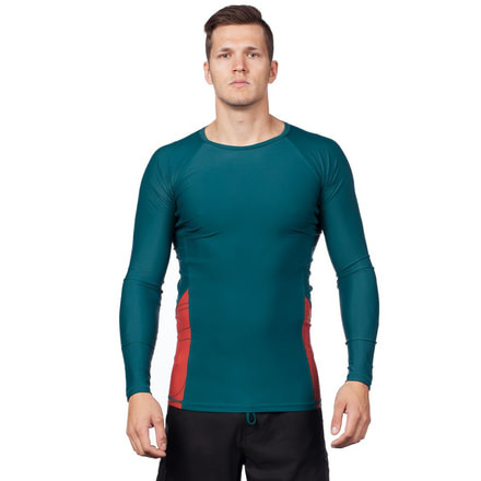 Level Six Mens Mercury Longsleeve Lycra Rash Top, Dark Waters, Medium, GMT-LSME-DA-M