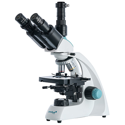 Levenhuk 40-1000x 400T Trinocular Microscope, White, Middle, 75421