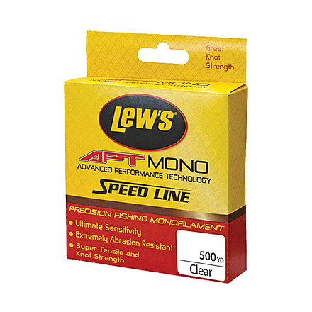 Lew's LAPTM25CL,APT Speed Mono 500Yds ClearBx LAPTM25CL