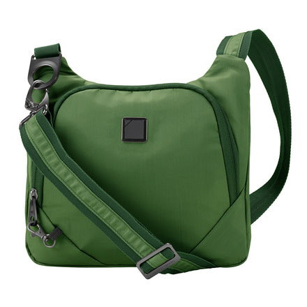 Lewis N Clark Anti-Theft Crossbody Bag, Moss, 5003MOS