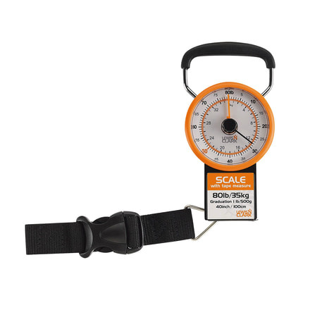 Lewis N Clark Luggage Scale with Weight Marker, Orange 613