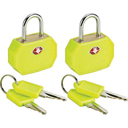 Lewis N Clark Neon Padlocks Asst TSA14