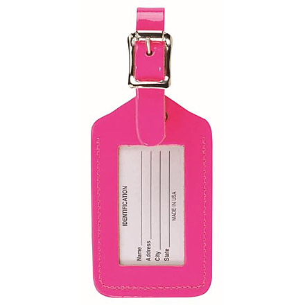 Lewis N Clark Rectangular Neon Tag, Pink ID20PNKHT