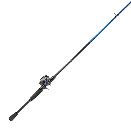 Lew’s American Hero Baitcast Reel and Rod Combo, 7ft 1-PC Medium-Heavy  Fast IM6 Graphite Rod, 4+1 Bearings, 7.5-1 Ratio, Speed Gears, RH Retrieve, Gray/Black/Blue, AH1SH70MHCG2