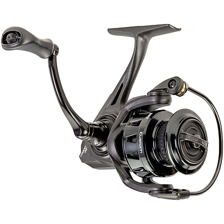 Lew’s Custom 100 Spinning Reel, SZ 100 Reel, 9+1 Bearings, 5.2-1 Ratio, Aluminum Frame and Sideplate, Screw-In Aluminum Handle, Speed Gears, Speed Lube, Hybrid Carbon Drag, Black/Silver, CS100G2