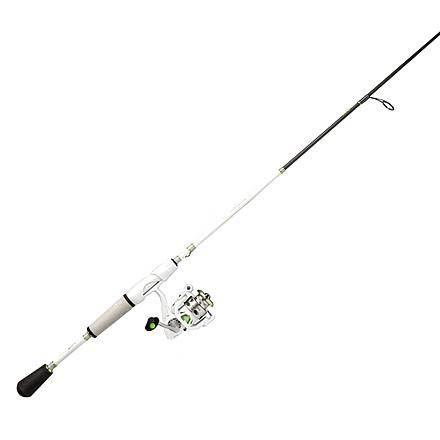 Lew’s MACH 1 Spinning Reel and Rod Combo, 6ft, 1-PC IM7 Graphite Rod, Ultra-Light, Fast, SZ 100 Reel, 9+1 Bearings, 5.2-1 Ratio, White/Black/Gray/Green, MH1060ULSG3