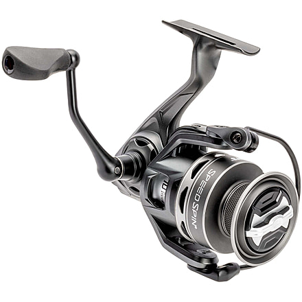 Lew’s Speed Spin Spinning Reel, SZ 100 Reel, 9+1 Bearings, 5.2-1 Ratio, Graphite Frame and Sideplate, Solid Brass Speed Gears, Speed Lube, Multi-Disc Drag, Gray, SS100HSG2