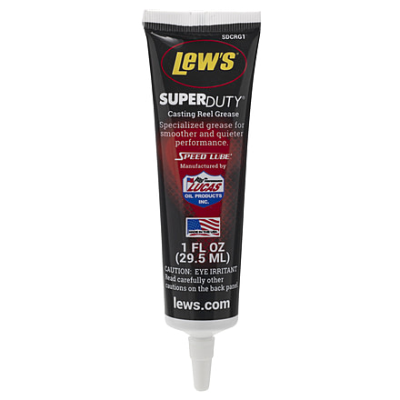 Lew’s Super Duty Casting Reel Grease, Custom Blended, Temperature Resistant, 1oz Tube, SDCRG1