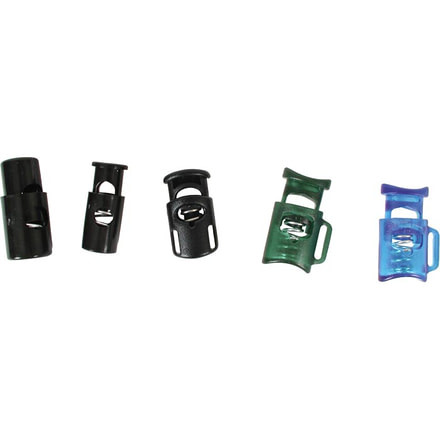 Liberty Mountain Cord Locks 1/4'' Rnd Blk 6pk 143