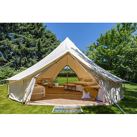 Life Intents Fernweh Double-Door Bell Tent, 19ft, 6m, 8622484259028