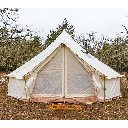 Life Intents 1" Floor Tear in New 16 5M FernwehTM bell tent - Lot Z, repaired-16-5m-fernwehTM-bell-tent-lot-z