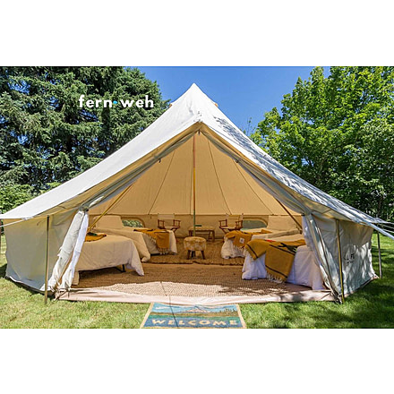 Life Intents REPAIRED 19ft. 6M FernwehTM bell tent Lot 9G, repaired-19ft-bell-tent-lot-9g
