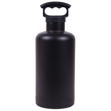 Lifeline Double-Wall Vacuum-Insulated 64 oz Growler - Tank Style-Matte Black
