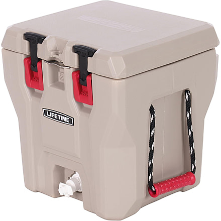 Lifetime Products 5-Gallon Multi-Purpose Water Cooler, Khaki/Red, 91230