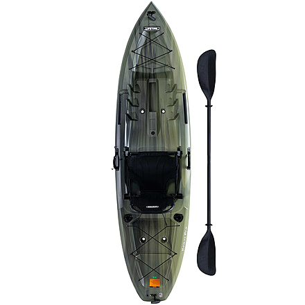 Lifetime Products Kenai Pro Angler 100 Fishing Kayak w/Paddle, Moss Fusion, 91149