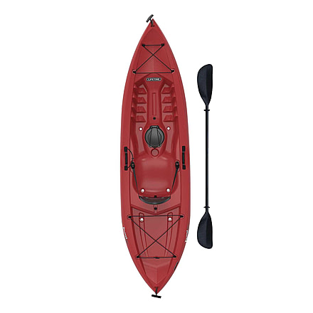 Lifetime Products Tamarack 100 Sit-On-Top Kayak w/Paddle, Red, 90486