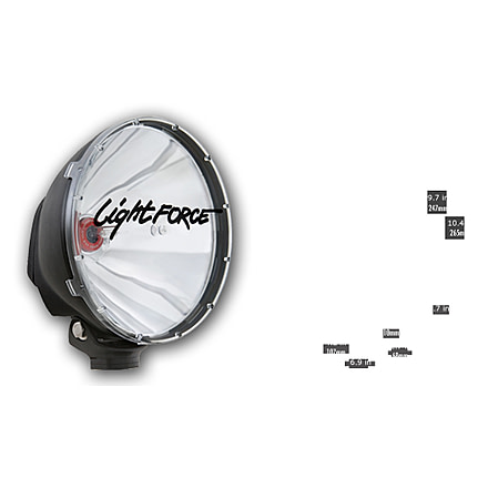 Lightforce Performance Lighting Driving Light 240 XGT HID Spotlight, 24V 50W 5200 Lumens DL240HID50W24V