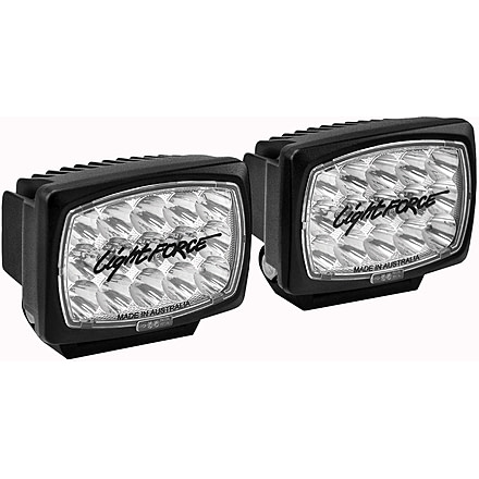 Lightforce Performance Lighting Striker LED Driving Light - Twin Pack with Installation Kit, 2 inch, ROK40FIR850