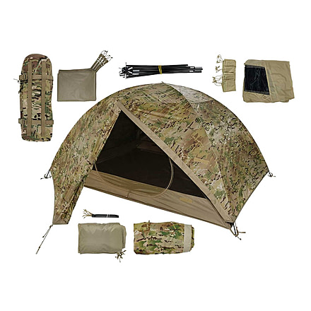 LiteFighter Fido Ai Two Person Shelter System, Multicam Camouflage, 90in x 42in x 56in, AI2100-MUL