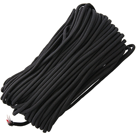 Live Fire 100ft Nylon Waterproof FireCord, Black, FC-BLACK100