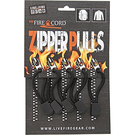 Live Fire FireCord Zipper Pulls