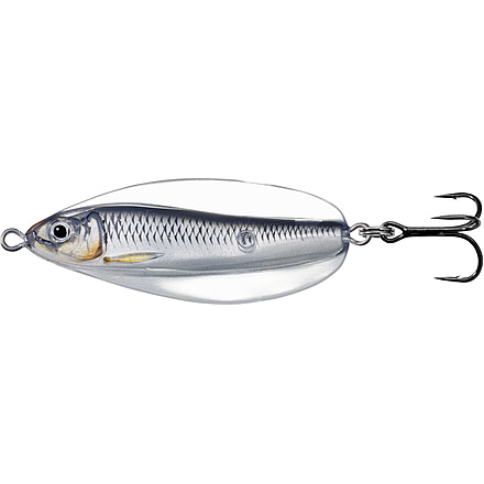 Live Target LiveTarget Erratic Shiner - Casting Spoon, 2 1/3in, 1/2oz, Silver/Black, ESS60SK202