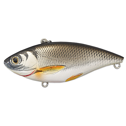 Live Target Livetarget Golden Shiner Lipless Rattlebait, Sinking, Silver/Black, 2 7/8in, 1/2oz, #6 Hook, GS70SK202